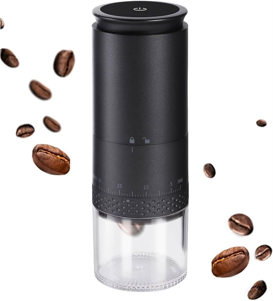 Automatic mini hand coffee bean grinder digital smart coffee maker for travel