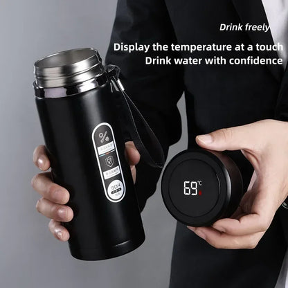 Portable Stainless Steel Thermos – LED Temp Display, 500ML/800ML