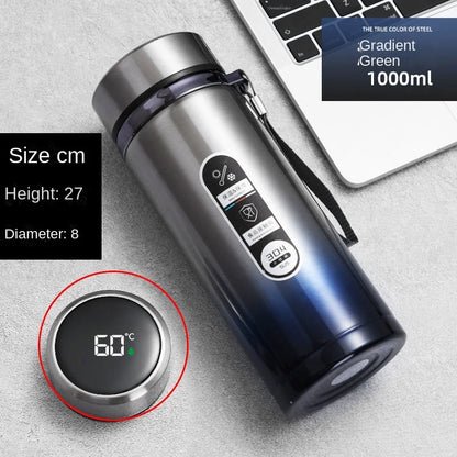 Portable Stainless Steel Thermos – LED Temp Display, 500ML/800ML