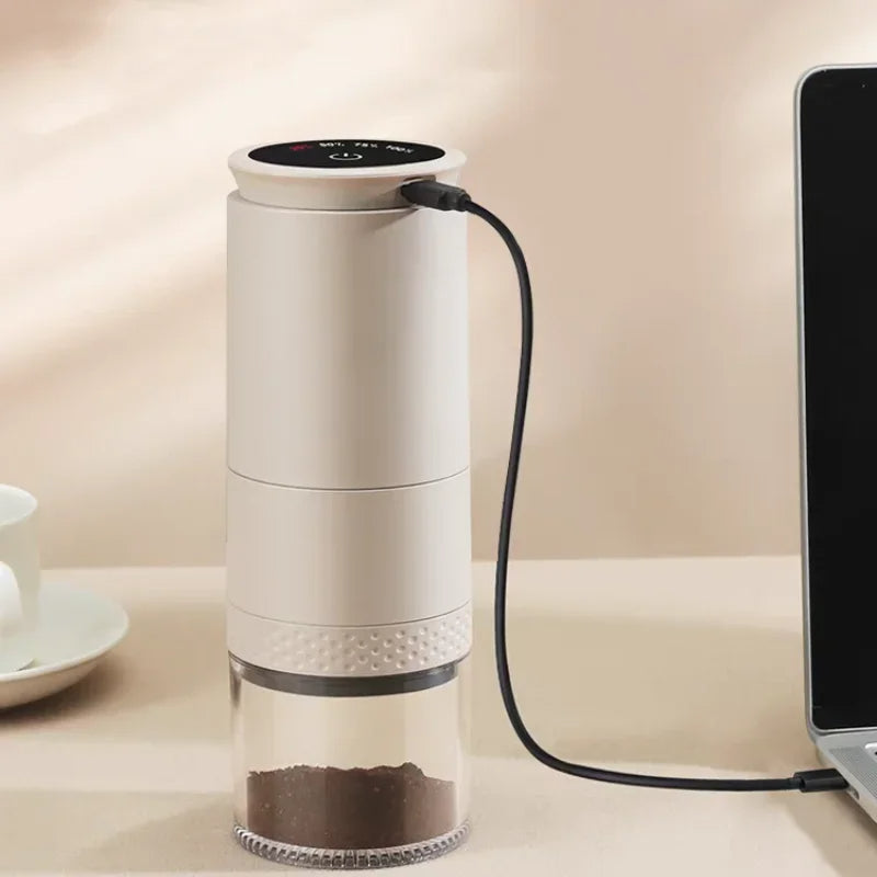 Automatic mini hand coffee bean grinder digital smart coffee maker for travel