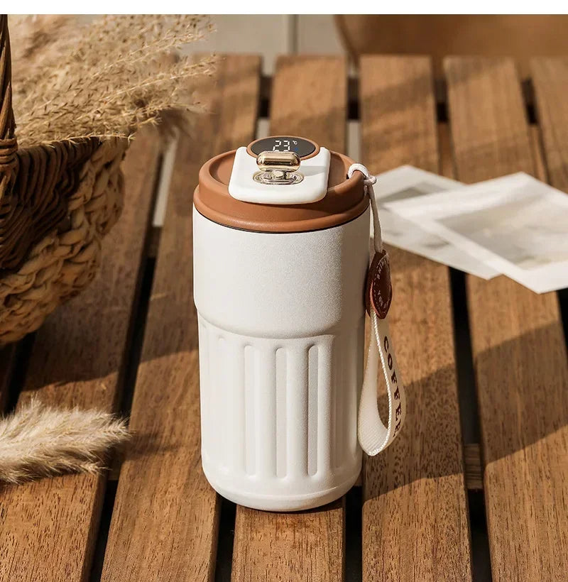 Smart Thermos Bottle LED Temperature Display Coffee Cup