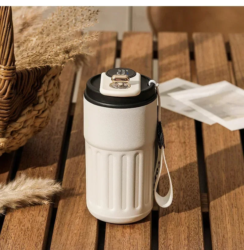 Smart Thermos Bottle LED Temperature Display Coffee Cup