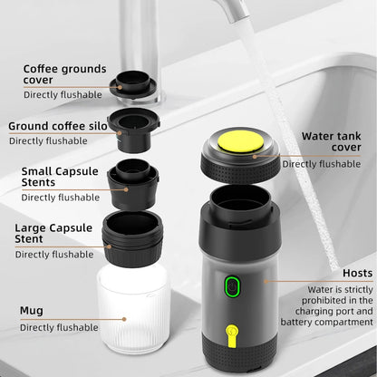 Wireless Electric Portable Fully Automatic Espresso Capsule Coffee Machine