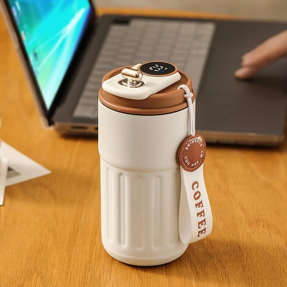 Smart Thermos Bottle LED Temperature Display Coffee Cup