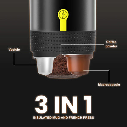 Wireless Electric Portable Fully Automatic Espresso Capsule Coffee Machine